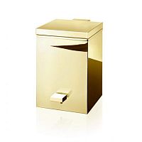 Bathroom trash can chrome-plated brasscontemporarycommercial