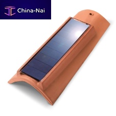 PV roof tile ROSSOclayredsmooth