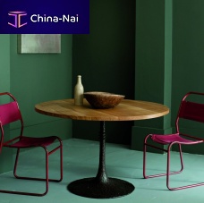 Contemporary dining table EQUATORoakroundcommercial