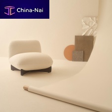 Contemporary lounge chair HASUfabricwoodenwhite