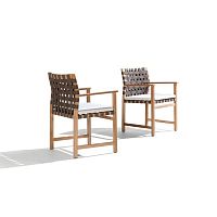 Contemporary chair VIS  VISoutdoorteakPVC