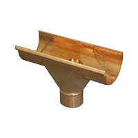 Copper roof gutter semicircular