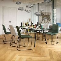 Contemporary dining chair 117indoorfabricleather