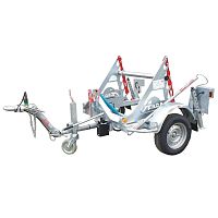 Cable drum trailer RD 75single-axletowedfor cable transport and laying