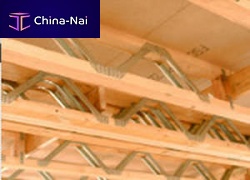 Structural floor with girder-slabs wooden interjoist
