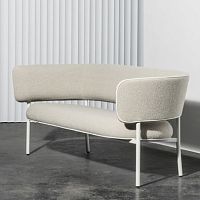 Contemporary sofa FONT BOLDfabricbeige2-person