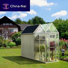 Wood frame greenhouse polycarbonate