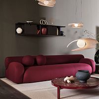 Modular sofa OSCARcontemporaryfabricleather