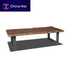 Contemporary coffee table FLORIDAoaksteel baserectangular