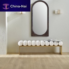 Contemporary upholstered bench RUNWAYfabricbronzeliving room