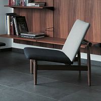 Scandinavian design fireside chair JAPANfabricteakwalnut