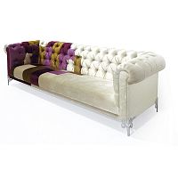 Chesterfield sofa PESSOAfabricmulti-color3-seater