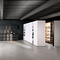 Contemporary kitchen TELERO ANTISlacquered woodglasslacquered aluminum