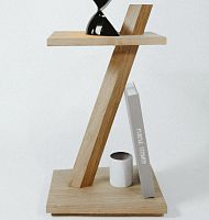 Contemporary pedestal table TIPY®oakirokooak base
