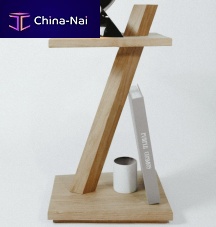 Contemporary pedestal table TIPY®oakirokooak base