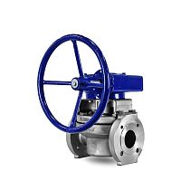 Plug valve with handwheelflangestainless steel