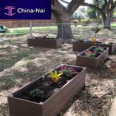 Concrete planter RAISED woodplasticrecycled plastic