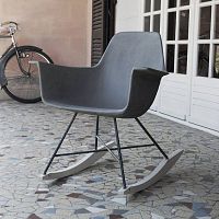 Contemporary chair HAUTEVILLEoutdoorindoorconcrete