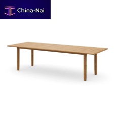Contemporary dining table TIBBO teakteak baserectangular