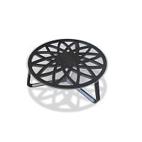 Contemporary coffee table TL69 GALILEOglasswooden baseround