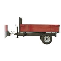 Single-axle trailer 870156towedconstructiontilting