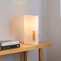 Table lamp CILINDREmetalwoodash