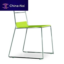 Contemporary chair CARUSOindoorleathermetal base