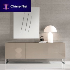 Contemporary sideboard Edomadialacquered MDFpainted steelchrome steel
