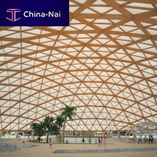 Glulam wooden truss SPACEWOOD DOMEroof trussfor shelterfor public space