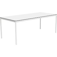 Contemporary dining table Ribbons Cover NatureHPLDekton®lacquered aluminum base