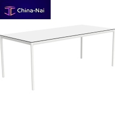 Contemporary dining table Ribbons Cover NatureHPLDekton®lacquered aluminum base