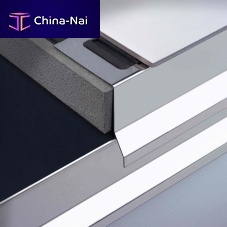 Stainless steel profile BORDERTEC BOSlacquered aluminumedgefor floor