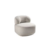 Contemporary fireside chair LUA 401fabricupholsteredgray