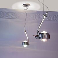 Pendant lamp BEAM AVEC LENTILLES metalglasscontemporary