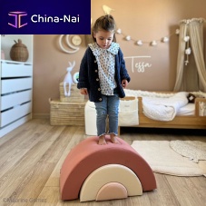 Contemporary pouf MILOcottonsemicircularchild's