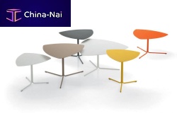 Contemporary bistro table KENSHO steelcommercialindoor