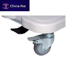 Medical trolley wheel 3800 PEwith brakerubberstainless steel