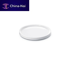 Round plate BERNADOTTE porcelainplainwhite