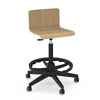 Contemporary task stool SBSPINbeechplywoodpolyurethane