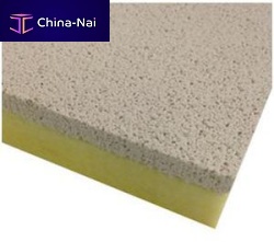Acoustic insulation QUIETCEILINGmineral woolrecycled glasspanel