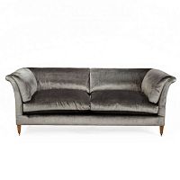 Traditional sofa COLETTEfabricleatherwooden