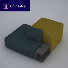 Contemporary ottoman PADS 1400-0110fabricmodularindoor