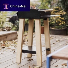Charcoal barbecue GRL102free-standingsteelstainless steel