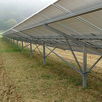 Ground-mount PV mounting system aluminium