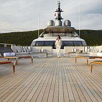 Teak decking board SEABLEWOODwood lookcommercial