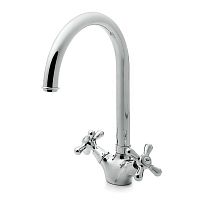 Countertop double-handle mixer tap 173761chrome-plated brasskitchen1-hole