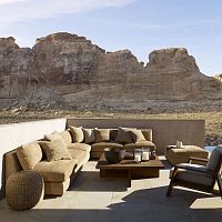 Modular sofa DESERT MODERNcontemporaryoutdoorfabric