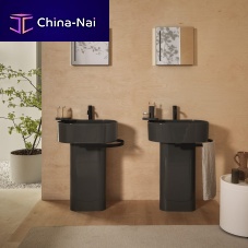 Free-standing washbasin Otisceramicwith towel rackdouble