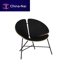 Contemporary armchair GINKAfabricwith removable cushionround