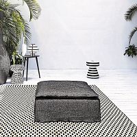 Contemporary ottoman Morefabricsquarewith removable cover